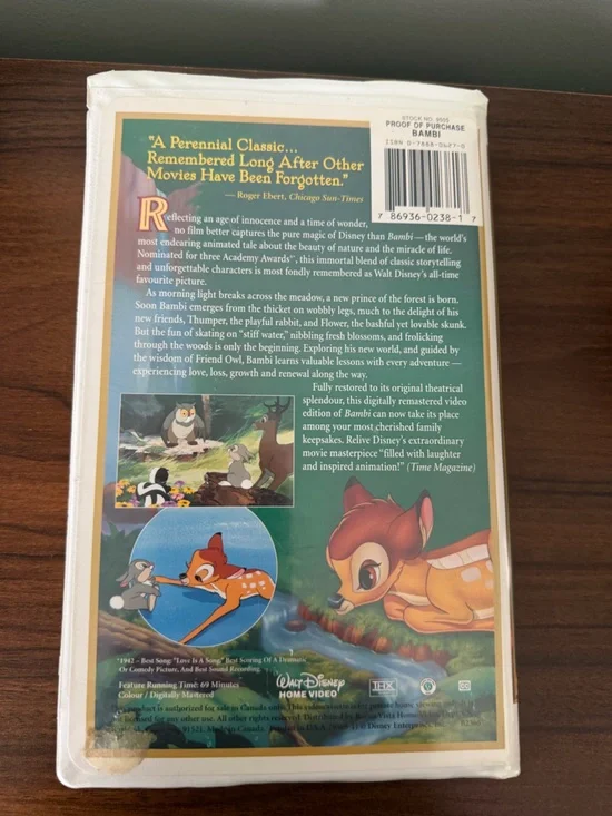 Disney Bambi VHS - Picture 2 of 8